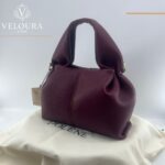 Dumpling Style Handbag – Minimalist Elegant Grey Bag - Image 2