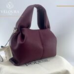 Dumpling Style Handbag – Minimalist Elegant Grey Bag - Image 3