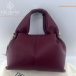 Dumpling Style Handbag – Minimalist Elegant Grey Bag - Image 4