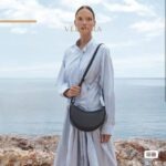Crescent Shoulder Bag – Elegant Minimal Curved Design Women Bag