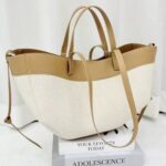Minimal Canvas Tote Bag – Elegant Large Shoulder Bag