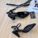 Luxury Mid Heel Sandals – Elegant Pointed Toe Ankle Strap Shoes - Image 3