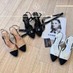 Luxury Mid Heel Sandals – Elegant Pointed Toe Ankle Strap Shoes - Image 2