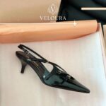 Patent Leather Heeled Sandals – Elegant Pointed Toe Women Shoes - Image 8