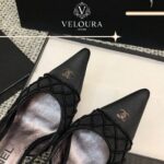 Pearl CC Heels – Elegant Vintage Luxury Women Shoes - Image 4