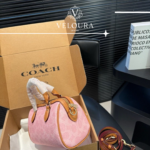Pink Signature Monogram Speedy 20 Bag – Elegant Structured Top Handle Bag - Image 6