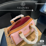 Pink Signature Monogram Speedy 20 Bag – Elegant Structured Top Handle Bag - Image 2