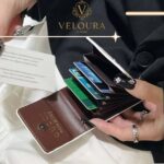 Monogram Chic Card Wallet – Slim Luxury Leather Wallet - Image 5