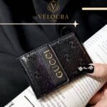 Monogram Chic Card Wallet – Slim Luxury Leather Wallet - Image 4
