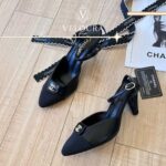 Luxury Mid Heel Sandals – Elegant Pointed Toe Ankle Strap Shoes - Image 6