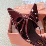 Patent Leather Heeled Sandals – Elegant Pointed Toe Women Shoes - Image 5