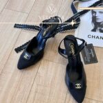 Luxury Mid Heel Sandals – Elegant Pointed Toe Ankle Strap Shoes - Image 5