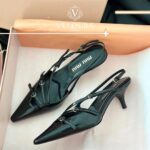 Patent Leather Heeled Sandals – Elegant Pointed Toe Women Shoes - Image 7