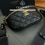 Luxury Quilted Waist Bag – Elegant Chain Belt Bag
