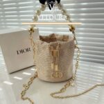 Mini Woven Bucket Bag – Elegant Chain Crossbody Bag - Image 5