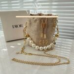 Mini Woven Bucket Bag شنطة باكيت ميني منسوجة